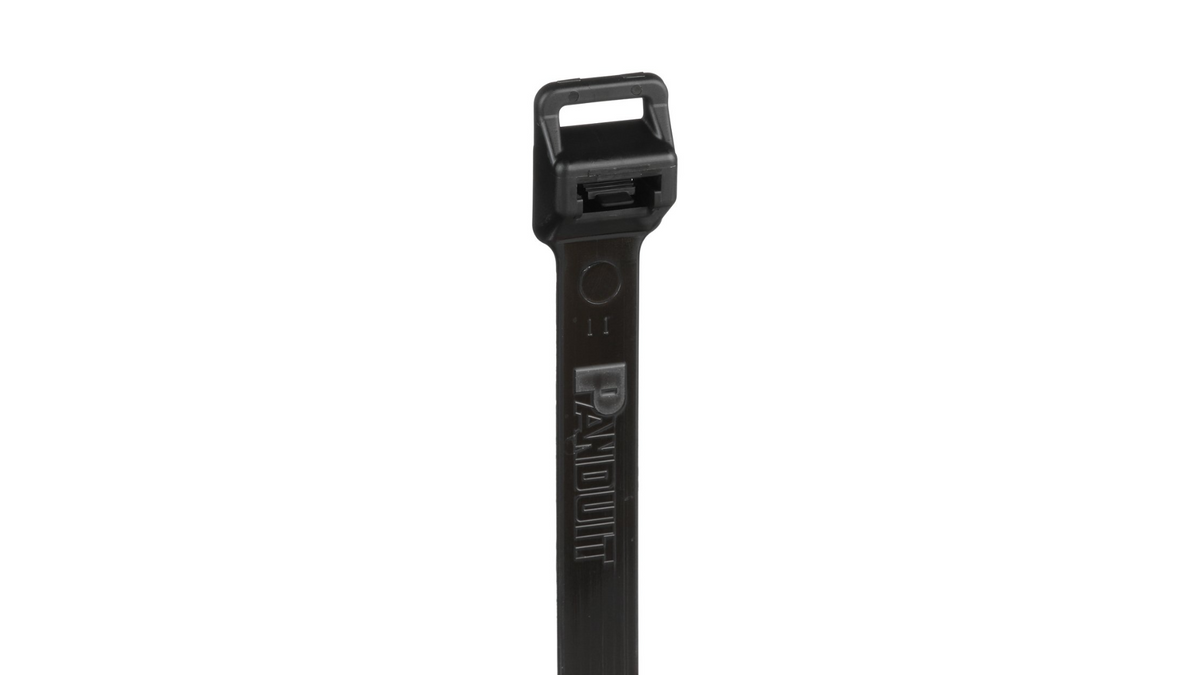 Panduit PRT12EH-C0 Pan-Ty® Releasable Lashing Cable Tie, Black, 40.1" Length, 250 lb Tensile Strength, 100/Bag