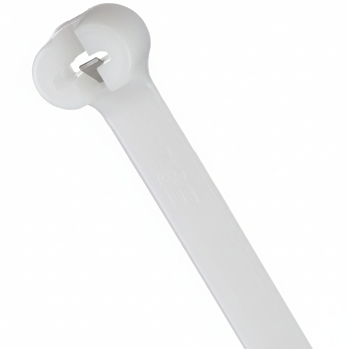 Thomas & Betts TY28MFR 14.2" 50lb Flame Retardant White Cable Ties with Stainless Steel Locking Device 1,000/Bag