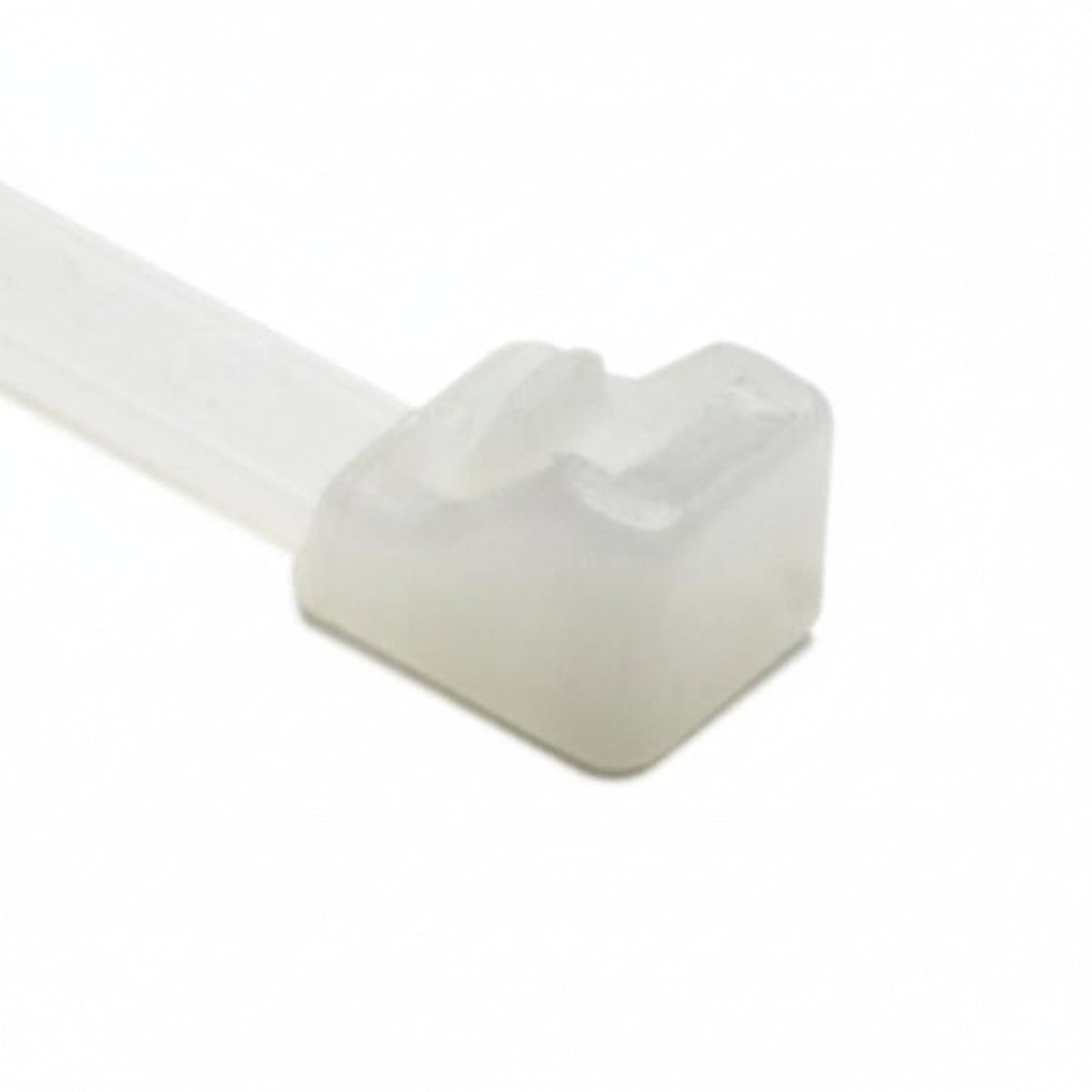 HellermannTyton RT40R9C2 Releasable Cable Tie, Release Tab, 8.5" Long, 40 lb Tensile Strength, PA66, Natural, 100/pkg