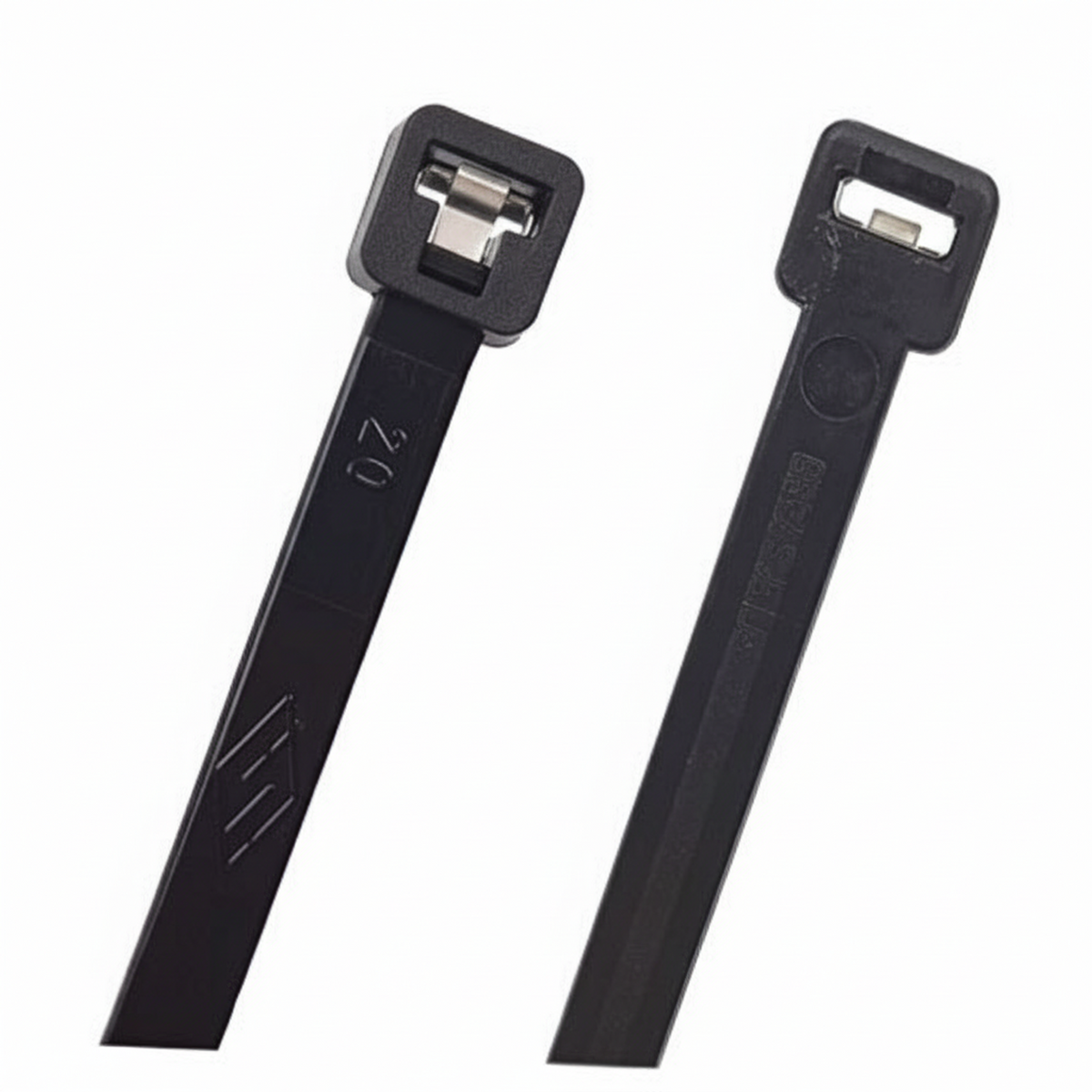 11" UV Black 50lbs Metal Tooth Cable Ties 100/bags MT11-50-0C