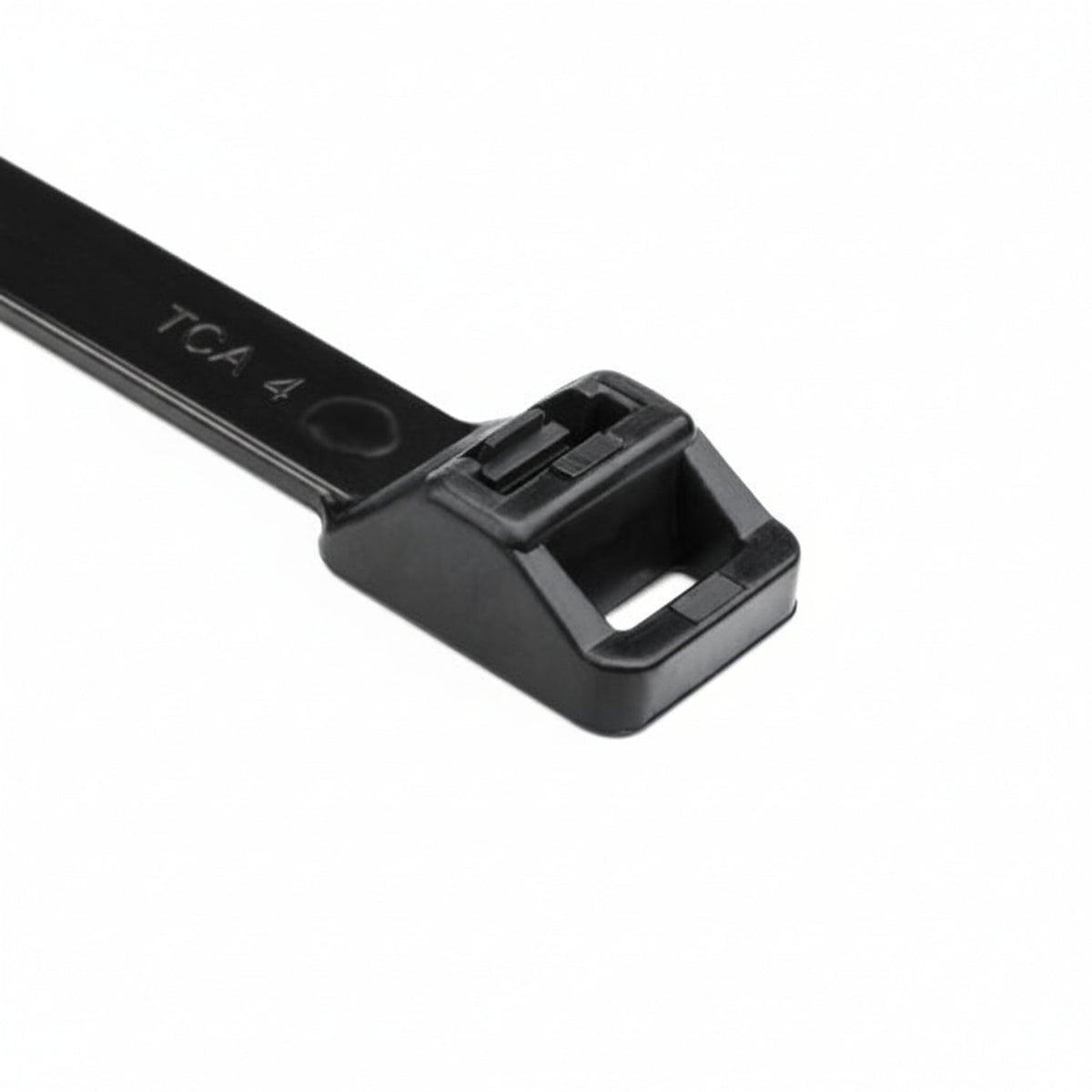 HellermannTyton SR255S0HIHSUVX2 Releasable Cable Tie, 8.9" Long, 250lb Tensile Strength, PA66HIRHSUV, Black, 25/pkg