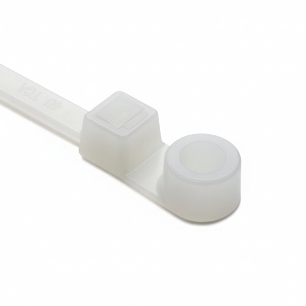 HellermannTyton T50MI9C2 Screw-Mount Cable Tie, 12.4" Long, #10 Screw, 3.4" Max Bundle Dia, 50lb, PA66, Natural, 100/pkg