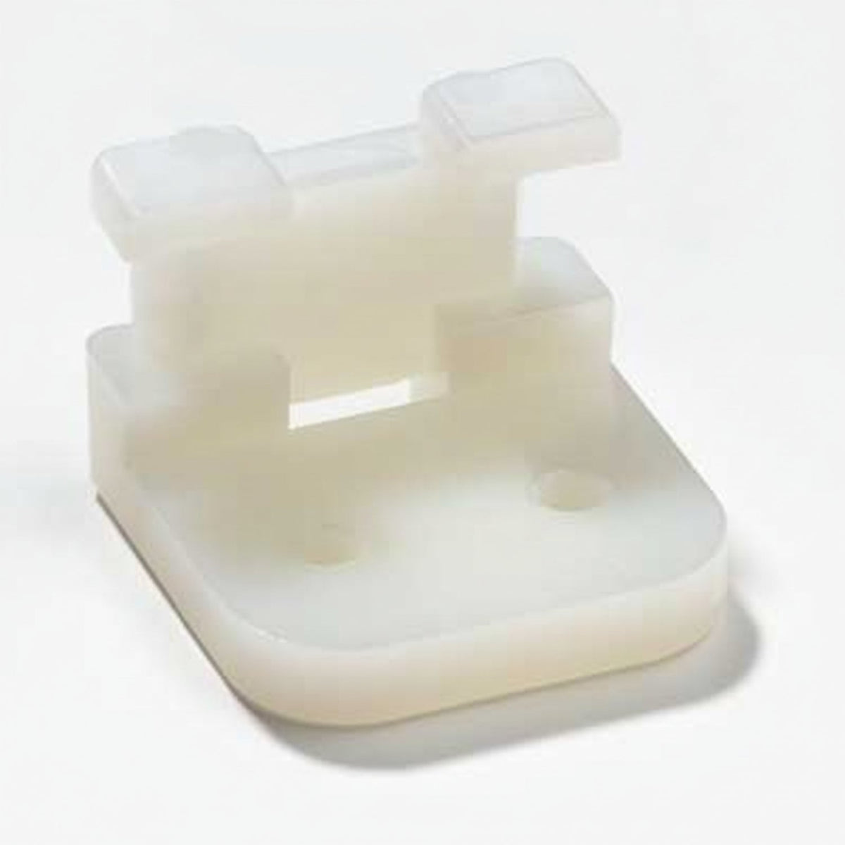 Thomas & Betts TC109 Cable Tie Right-Angle Bundle Support Mounting Base .563x.438" Natural Nylon 6.6 Screw Mounting- #2 Screw For Use with Cable Ties Up to 50 lbs