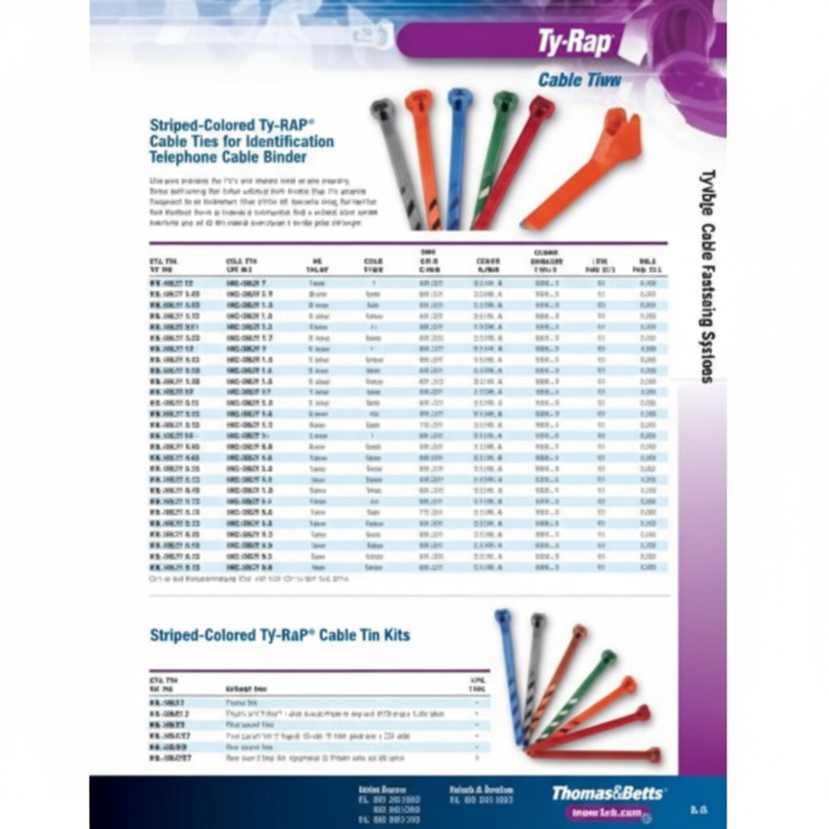 Ty-Rap® Color Cable Ties