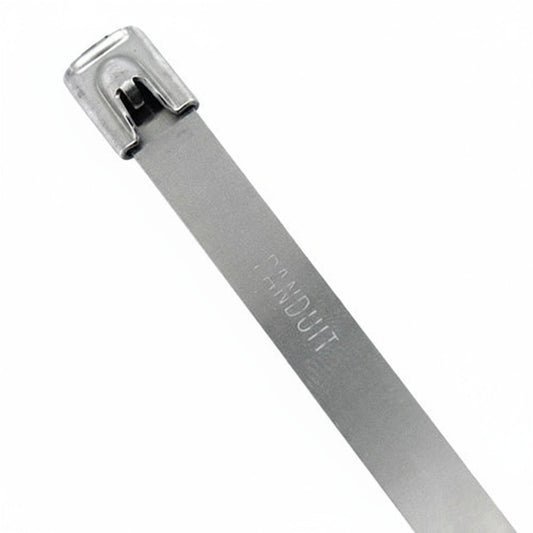 Panduit  14" 200lb  Pan-Steel 304 Stainless Steel Cable Ties 100/bag Part #MLT4S-CP