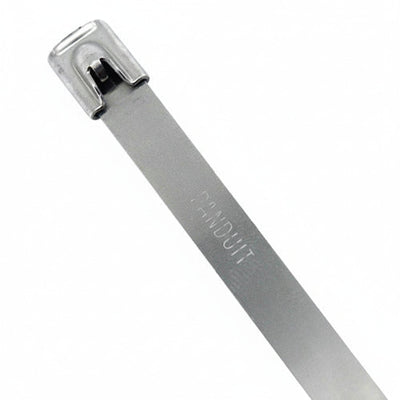 Panduit 5" 200lb Pan-Steel 304 Stainless Steel Cable Ties 100/bag Part #MLT1S-CP