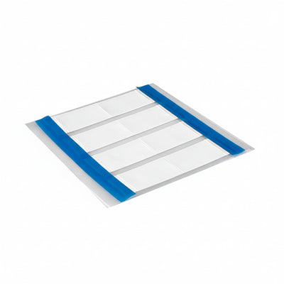 HellermannTyton 553-50066 Heat Shrink Labels, Single Side, 3-Slit, .38" (9.52mm), PO-X, White, 1000/box
