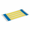 HellermannTyton 553-50077 Heat Shrink Labels, Single Side, 2-Slit, .125" (3.17mm), PO-X, Yellow, 3000/box