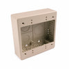 HellermannTyton TSRPI-JBD Dual Gang Junction Box, 1-1/2" Deep, PVC, Ivory, 1/bag