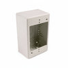 HellermannTyton TSRFW-JB2 Single Gang Junction Box, 2" Deep, PVC, Office White, 1/bag