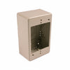 HellermannTyton TSRI-JB2 Single Gang Junction Box, 2" Deep, PVC, Ivory, 1/bag