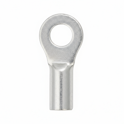 22-18 AWG Non-Insulated #10 Stud Ring Terminal - Butted Seam 100/Bag