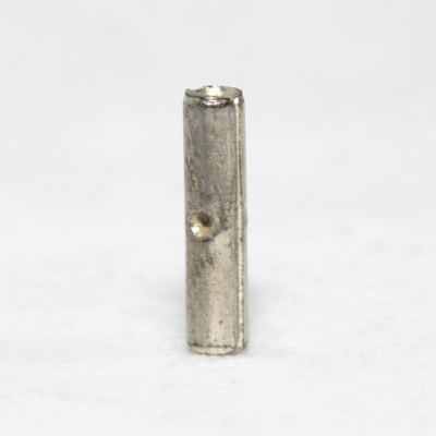 22-18 AWG Non-Insulated Bare Butted Seam Butt Connector, 100/bag