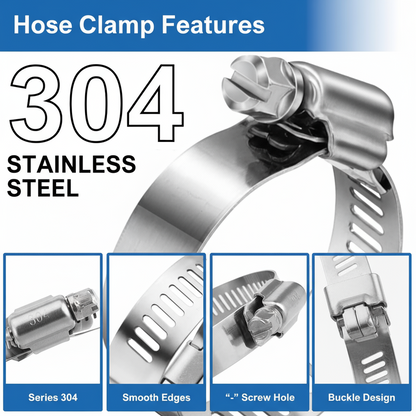 #36S All Stainless Steel Hose Clamp 10/box