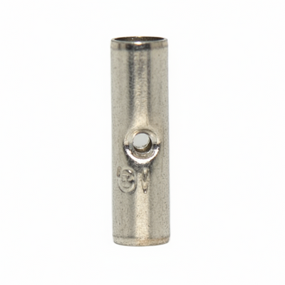 16-14 AWG Non-Insulated Bare Butted Seam Butt Connectors, 100/bag