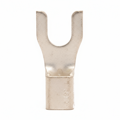 12-10 AWG Non-Insulated #8 Spade Terminal - Butted Seam 100/Bag