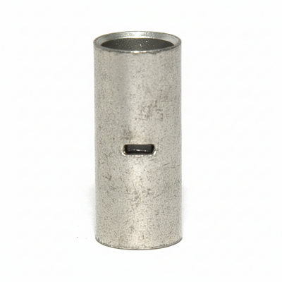2 AWG Bare Seamless Butt Connector Non-Insulated, 100/bag