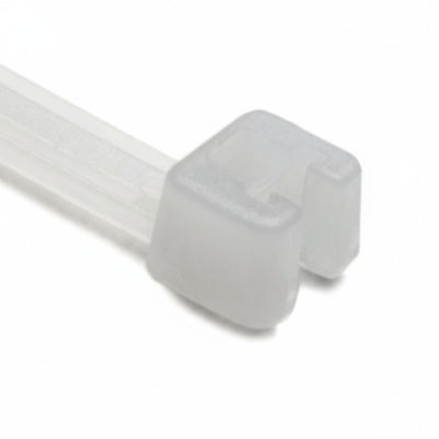 HellermannTyton 109-00130 Q Tie, 9.8" Long, 30lb Tensile Strength, PA66HS, Natural, 100/pkg
