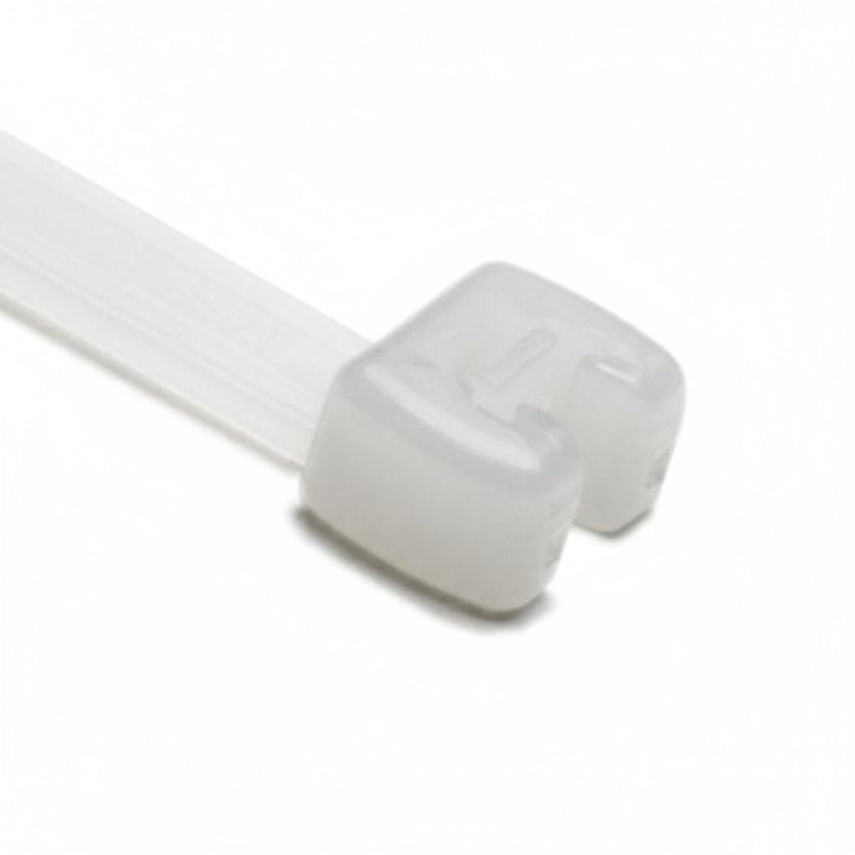 HellermannTyton 109-00134 Q Tie, 8.3" Long, 50lb Tensile Strength, PA66HS, Natural, 100/Bag