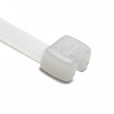 HellermannTyton 109-00134 Q Tie, 8.3" Long, 50lb Tensile Strength, PA66HS, Natural, 100/Bag