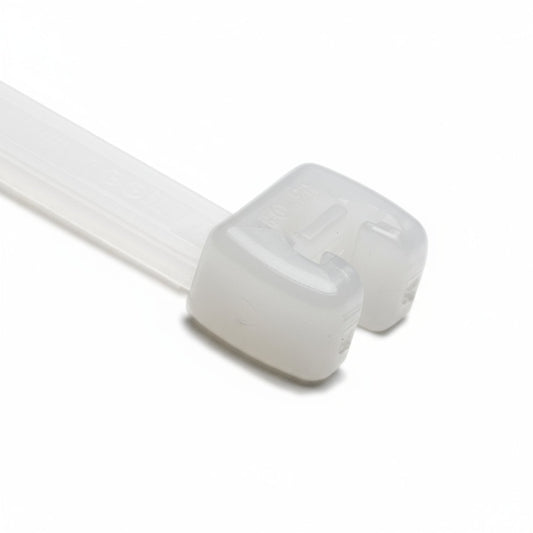 HellermannTyton 109-00136 Q Tie, 11.4" Long, 50lb Tensile Strength, PA66HS, Natural, 100/Bag