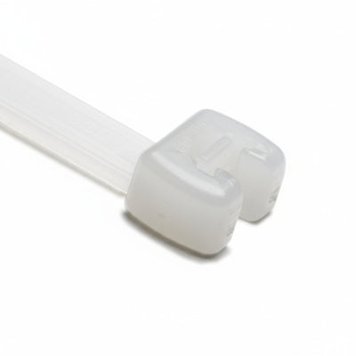 HellermannTyton 109-00136 Q Tie, 11.4" Long, 50lb Tensile Strength, PA66HS, Natural, 100/Bag