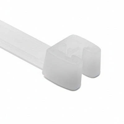 HellermannTyton 109-00140 Q Tie, 11.8" Long, 120lb Tensile Strength , PA66HS, Natural, 100/Bag