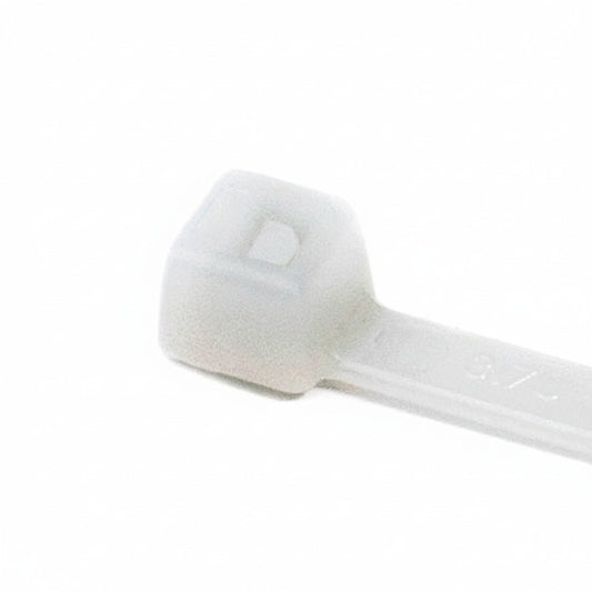 HellermannTyton T18R9VOM4 Flame-Retardant Cable Tie, 4" Long, UL Rated, 18lb Tensile Strength, PA66V0, Natural, 1000/pkg
