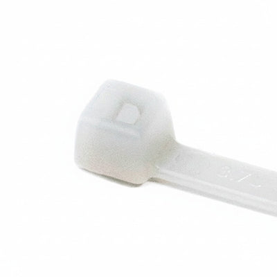 HellermannTyton T18R9VOM4 Flame-Retardant Cable Tie, 4" Long, UL Rated, 18lb Tensile Strength, PA66V0, Natural, 1000/pkg