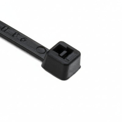 HellermannTyton T18R0M4 Standard Cable Tie, 4" Long, UL Rated, 18lb Tensile Strength, PA66, Black, 1000/pkg