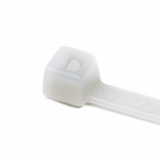 HellermannTyton T18R9M4 Standard Cable Tie, 4" Long, UL Rated, 18lb Tensile Strength, PA66, Natural, 1000/pkg