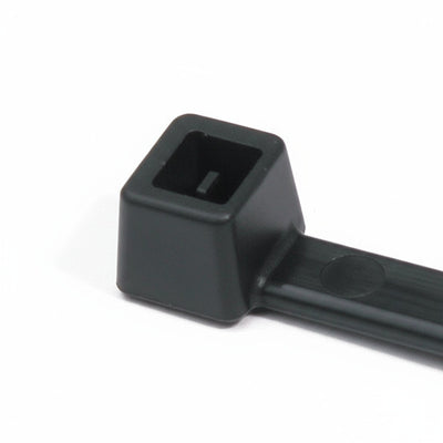 HellermannTyton T18I0HSM4 High-Temp Cable Tie, 5.5" Long, UL Rated, 18lb Tensile Strength, PA66HS,UV Black, 1000/pkg