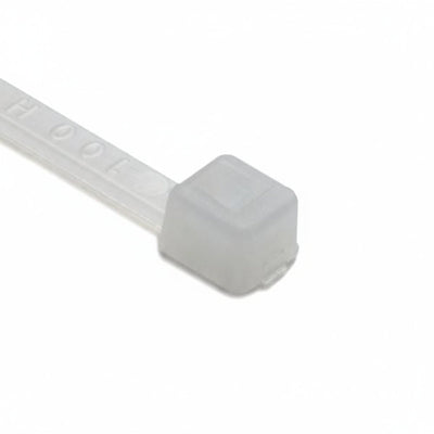 HellermannTyton T18S9C2 Standard Cable Tie, 3.3" Long, UL Rated, 18lb Tensile Strength, PA66, Natural, 100/pkg