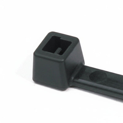 HellermannTyton T18S0C2 Standard Cable Tie, 3.3" Long, UL Rated, 18lb Tensile Strength, PA66, Black, 100/pkg