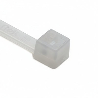 HellermannTyton T30L9C2 Standard Cable Tie, 7.8" Long, UL Rated, 30lb Tensile Strength, PA66, Natural, 100/pkg