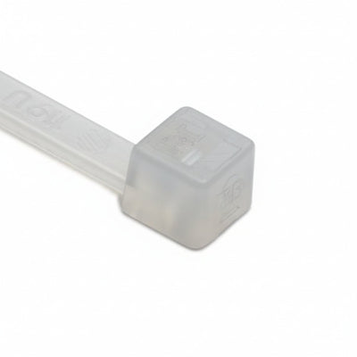 HellermannTyton T30L9M4 Standard Cable Tie, 7.8" Long, UL Rated, 30lb Tensile Strength, PA66, Natural, 1000/pkg