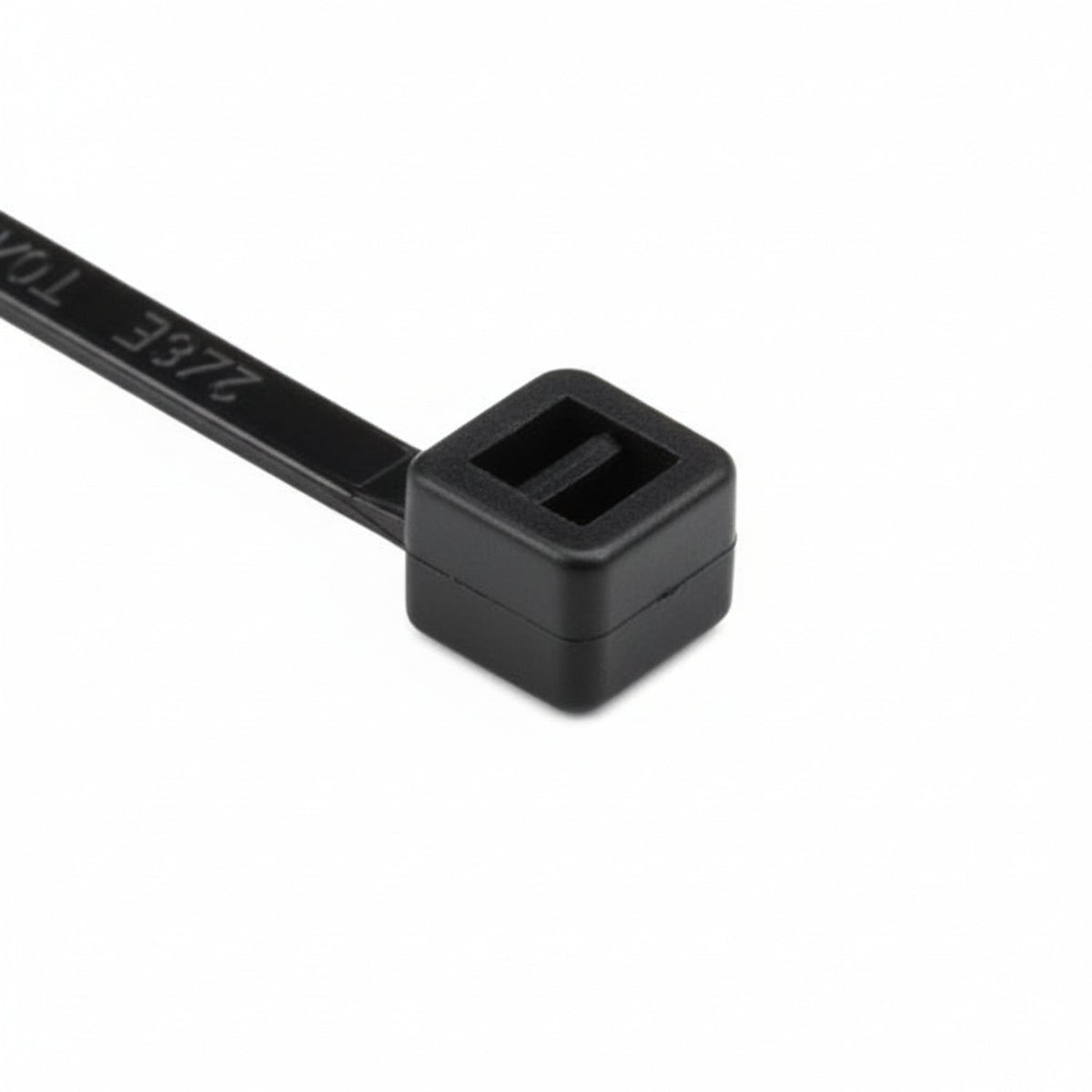 HellermannTyton T30L0HSM4 High-Temp Cable Tie, 7.8" Long, UL Rated, 30lb Tensile Strength, PA66HS,UV Black, 1000/pkg