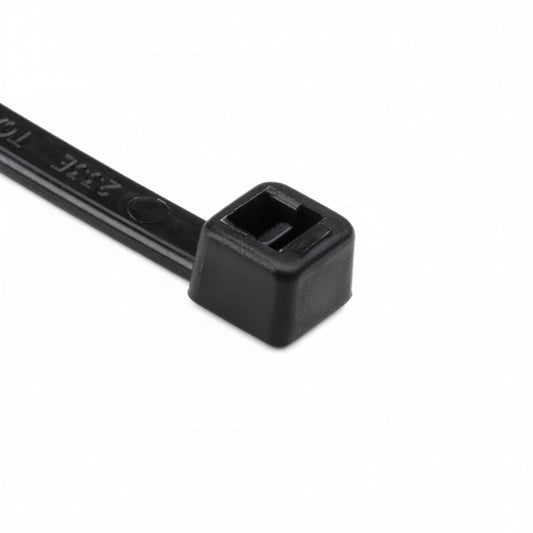 HellermannTyton T30LL0C2 Standard Cable Tie, 11.4" Long, UL Rated, 30lb Tensile Strength, PA66, Black, 100/pkg