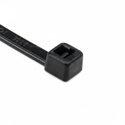 HellermannTyton T30LL0M4 Standard Cable Tie, 11.4" Long, UL Rated, 30lb Tensile Strength, PA66, Black, 1000/pkg