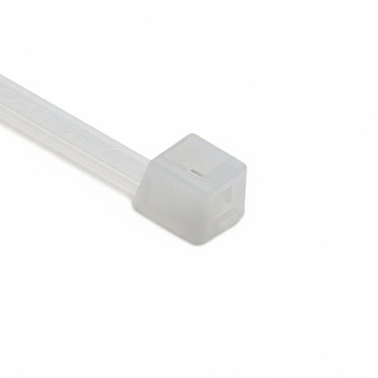 HellermannTyton T40L9C2 Standard Cable Tie, 14.6" Long, UL Rated, 40lb Tensile Strength, PA66, Natural, 100/pkg
