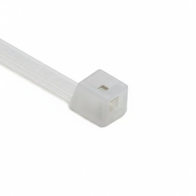 HellermannTyton T40I9C2 Standard Cable Tie, 11.6" Long, UL Rated, 40lb Tensile Strength, PA66, Natural, 100/pkg