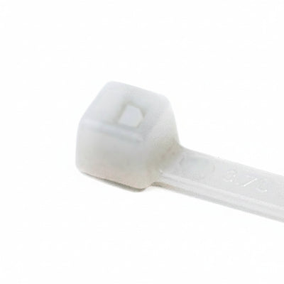HellermannTyton T50R9M4 Standard Cable Tie, 8" Long, UL Rated, 50lb Tensile Strength, PA66, Natural, 1000/pkg