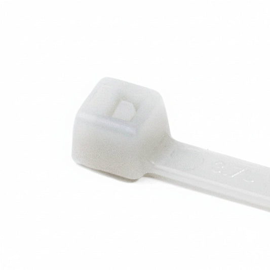 HellermannTyton T50R9HSM4 High-Temp Cable Tie, 8" Long, UL Rated, 50lb Tensile Strength, PA66HS, Natural, 1000/pkg