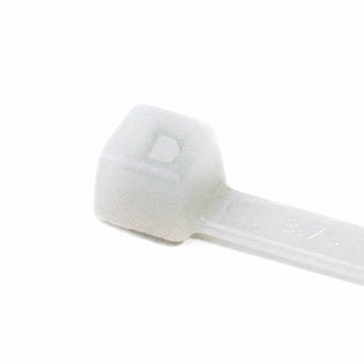 HellermannTyton T50I9M4 Standard Cable Tie, 12" Long, UL Rated, 50lb Tensile Strength, PA66, Natural, 1000/pkg
