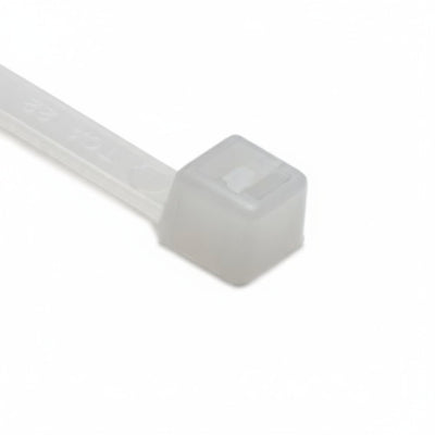 HellermannTyton T50S9M4 Standard Cable Tie, 6.3" Long, UL Rated, 50lb Tensile Strength, PA66, Natural, 1000/pkg