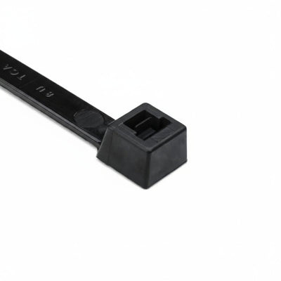 HellermannTyton T150R0X2 Heavy Duty Cable Tie, 15.4" Long, UL Rated, 175lb Tensile Strength, PA66, Black, 25/pkg