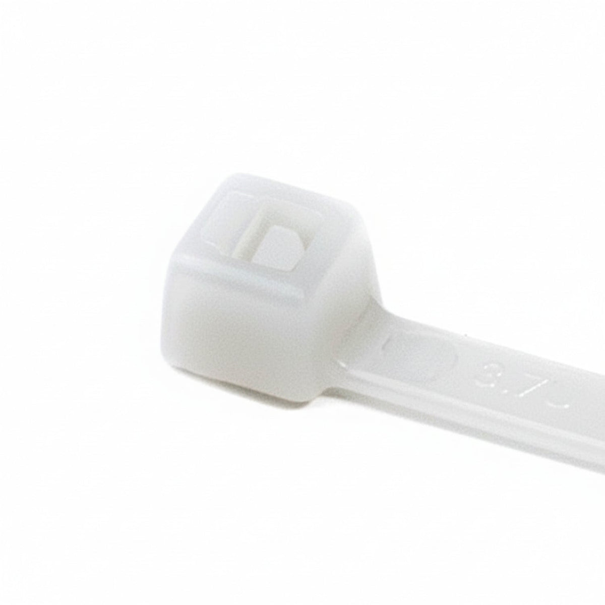 HellermannTyton T18R9C2 Standard Cable Tie, 4" Long, UL Rated, 18lb Tensile Strength, PA66, Natural, 100/pkg