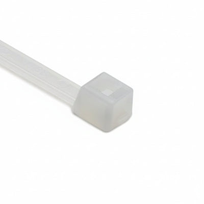 HellermannTyton T40R9C2 Standard Cable Tie, 8.3" Long, UL Rated, 40lb Tensile Strength, PA66, Natural, 100/pkg