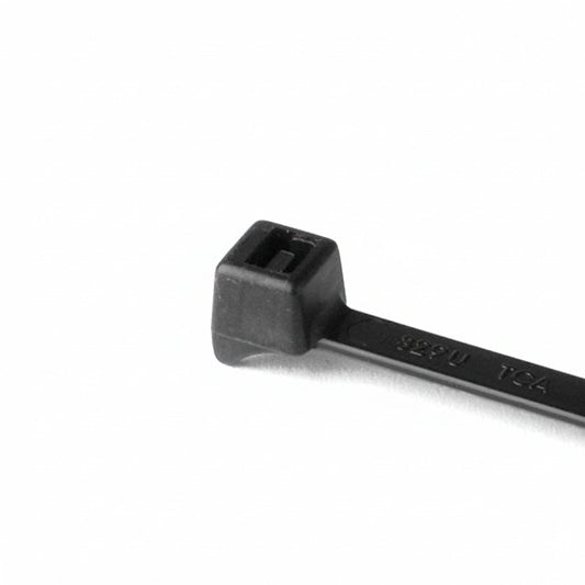 HellermannTyton CTT20R0HSM4 Clamp Tie, 4" Long, 20lb Tensile Strength, PA66HS, Black, 1000/pkg