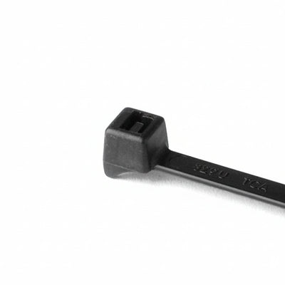 HellermannTyton CTT20R0HSM4 Clamp Tie, 4" Long, 20lb Tensile Strength, PA66HS, Black, 1000/pkg